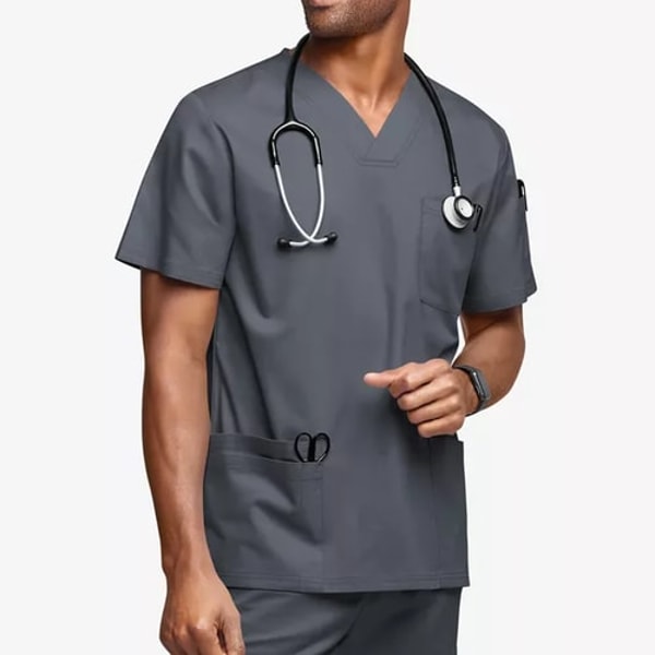 Uniform Advantage Butter-Soft STRETCH Men's 6-Pocket V-Neck Scrub Top Review