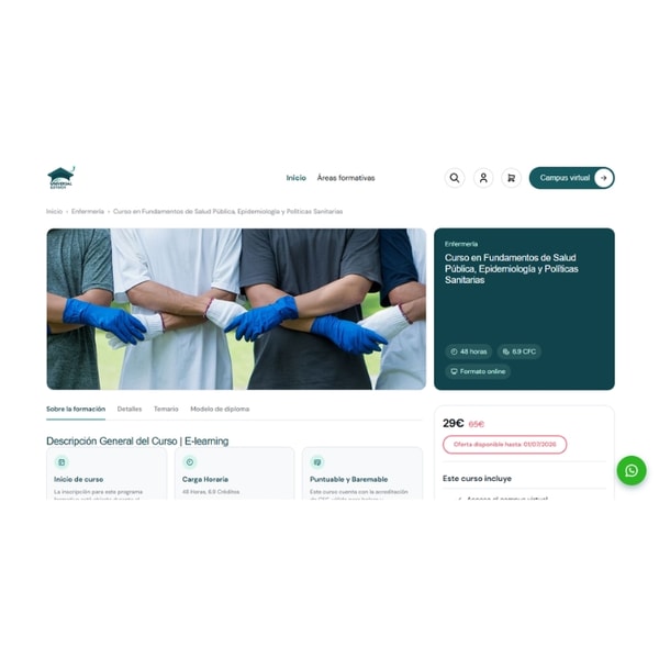 Universal Formaci&oacute;n Curso en Fundamentos de Salud P&uacute;blica, Epidemiolog&iacute;a y Pol&iacute;ticas Sanitarias Rese&ntilde;a