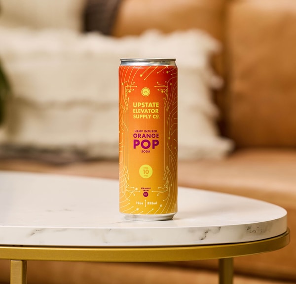 Upstate Elevator THC Orange Pop Soda Review