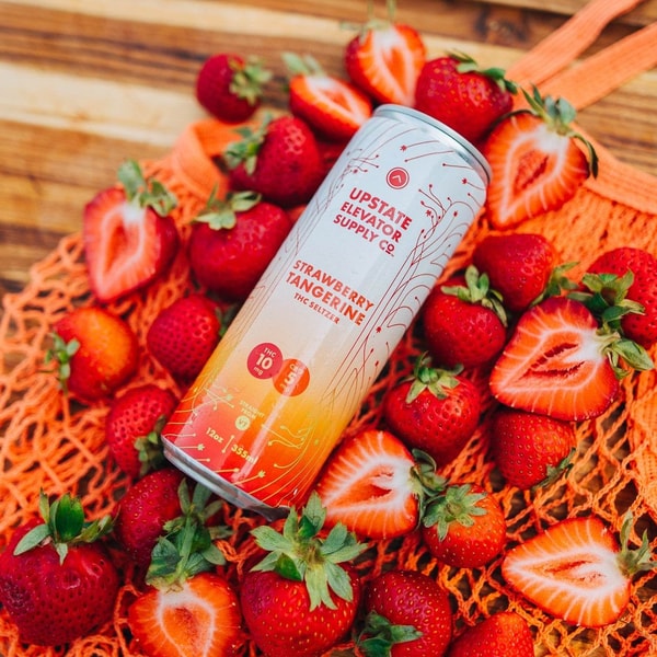 Upstate Elevator 10mg THC + 5mg CBG Strawberry Tangerine Seltzer Review
