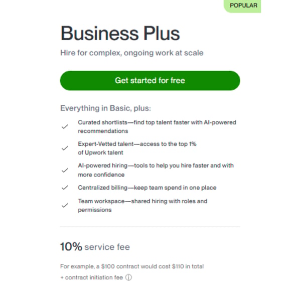 Upwork Business Plus Review