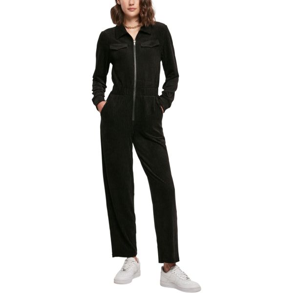 Urban Street Shop Urban Classics Ladies - Velvet Rib Boiler Suit schwarz Bewertung