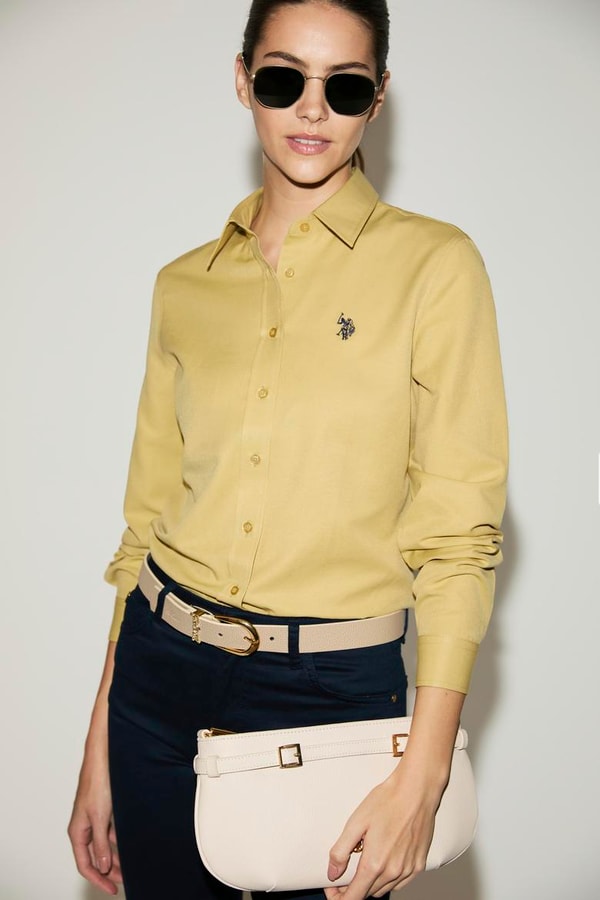U.S. Polo Assn Kadın Yeşil Uzun Kollu Basic G&ouml;mlek İncelemesi