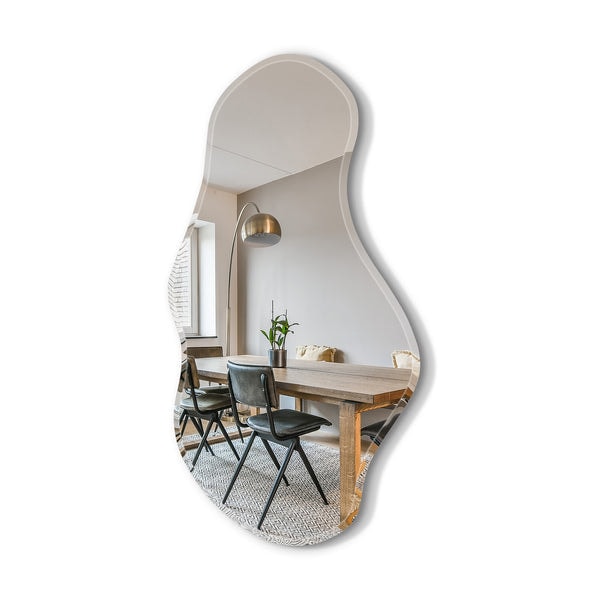 USHOWER Mura Wavy Mirror 20 x 36 Irregular Wall Mirror Review