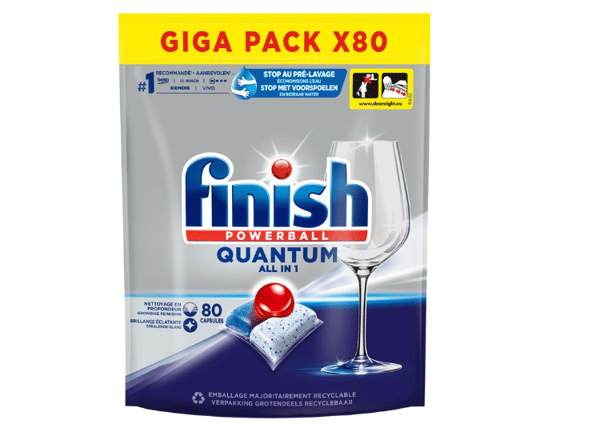 Vaatwastabletten Finish Quantum All-in-1 Beoordeling