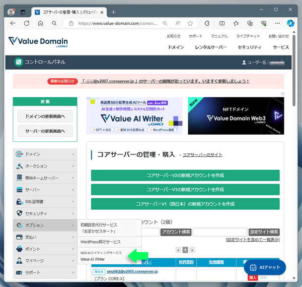 VALUE-DOMAIN のレビュー