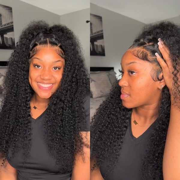 Vanlov Hair Deep Curly Glueless Lace Wig Wear Reviews