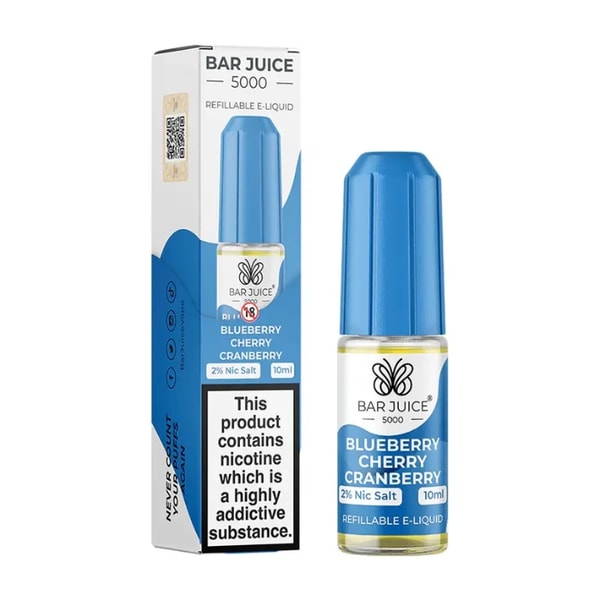 Vape and Go Bar Juice 5000 Blueberry Cherry Cranberry Nic Salt E-Liquid Review