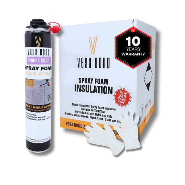 Vega Bond Purplecoat Single Component Closed Cell Spray Foam Insulation Kit (Covers 20 Board Feet Per Can at 1 inch thickness) Review
