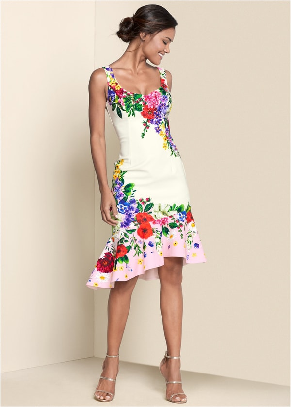 Venus Swim Ruffle Trim Detail Dress Review