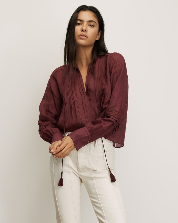 Veronica Beard Sawyer Self-Tie Blouse Reviews