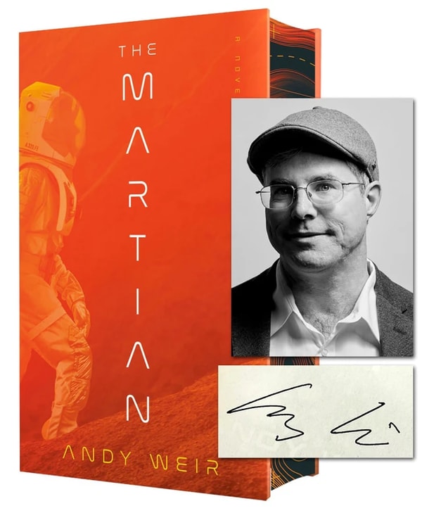Andy Weir "The Martian" Signed Review