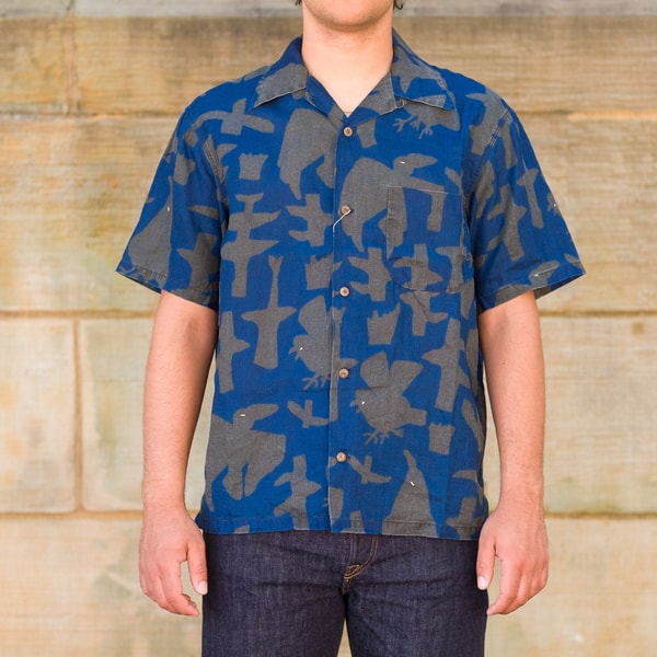 Vestis French Cloth Linen GUIDING LIGHT RAVEN-Dye Aloha Shirt in IDG Review