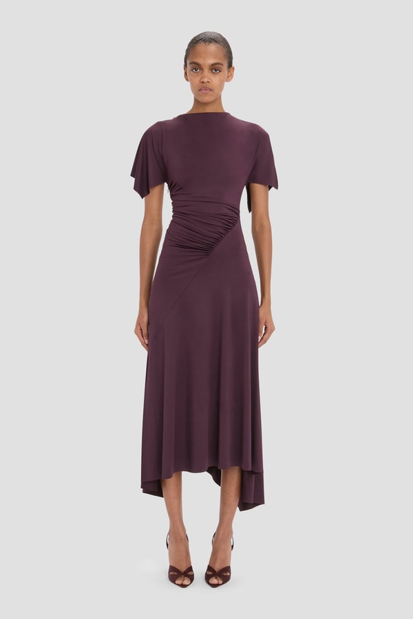Victoria Beckham Blousey Midi Dress Bewertung