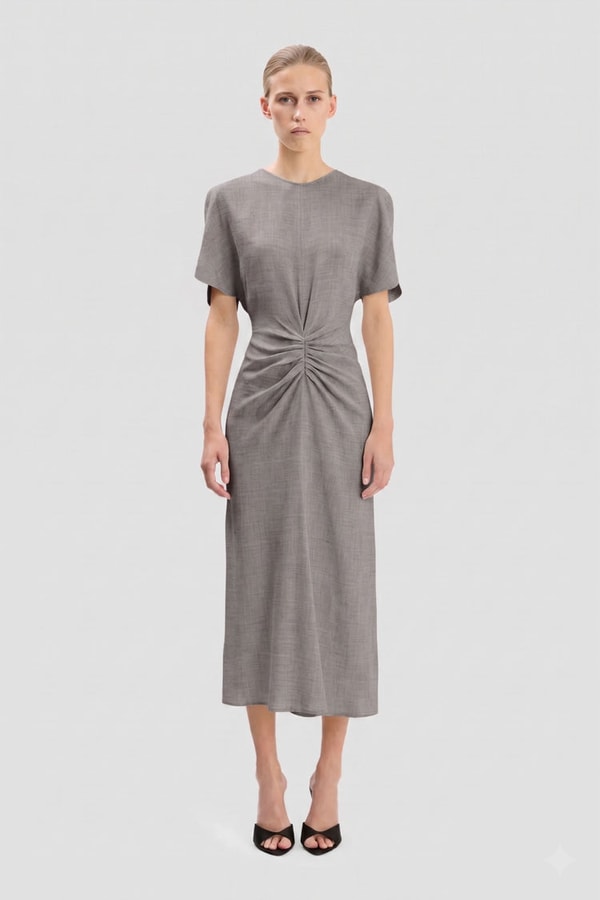 Victoria Beckham Bela Midi Dress Bewertung