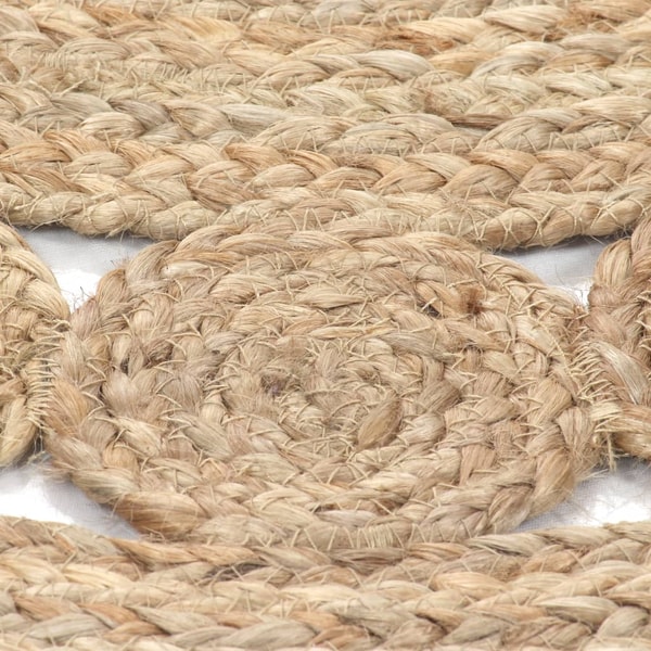 vidaXL Area Rug Braided Jute 90 cm Round Review