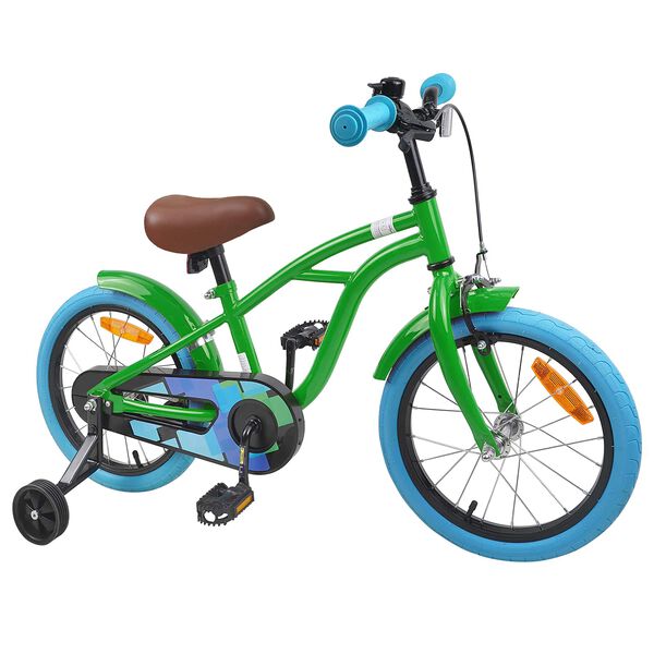 VidaXL Kids Bike 16'' for 4-6 Years Old Green Review