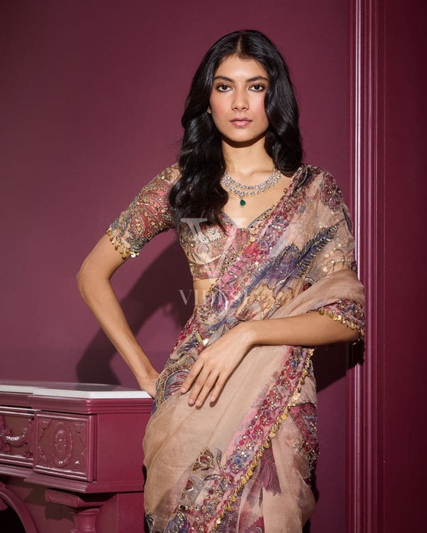 ViDesi Irida Organza Saree Review