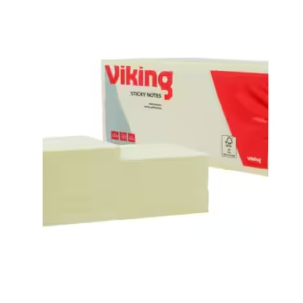 Viking Haftnotizen 76 x 76 mm Gelb 12 Bl&ouml;cke &agrave; 100 Blatt Bewertungen