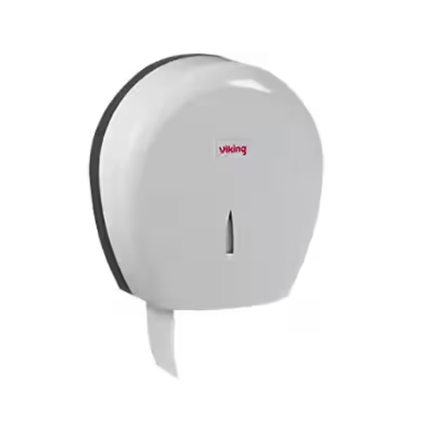 Viking Direct Viking Jumbo 400 Toilet Paper Dispenser Plastic Lockable White Reviews