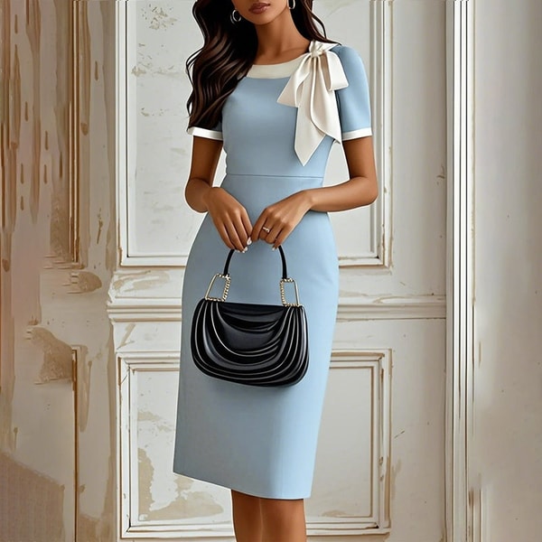 Viviane Pierre Bow Knot Bodycon Dress Review