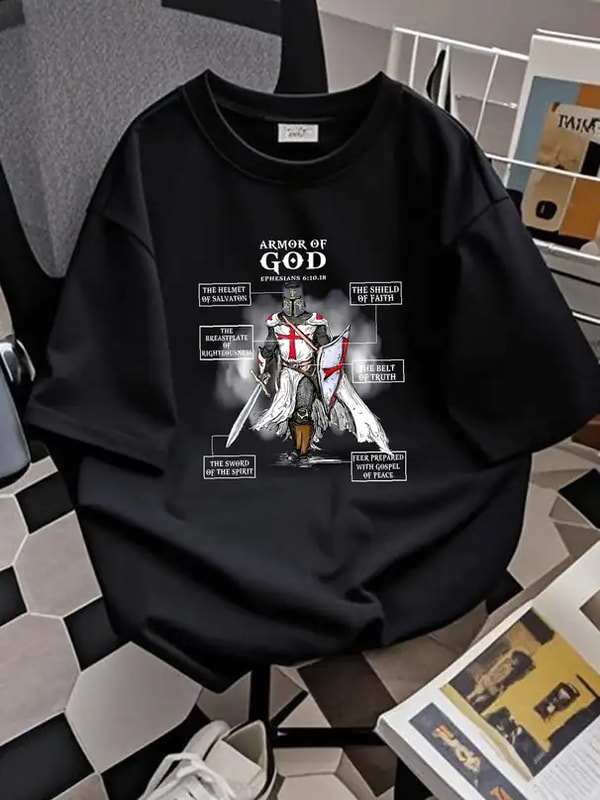 Voghion Christian Knight Templar Armor T-Shirt Recensione