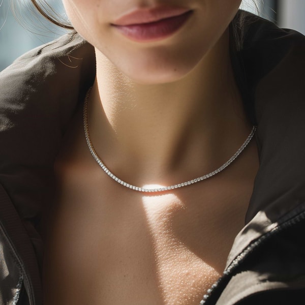 Von Diamonds Round Tennis Necklace Review