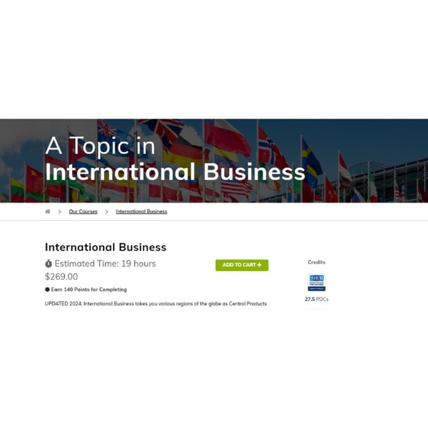 VTR Learning International Business Review