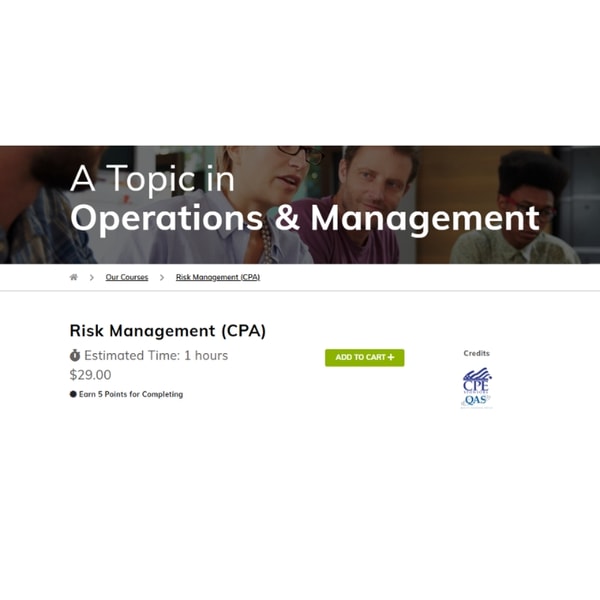 VTR Learning Risk Management (CPA) Review