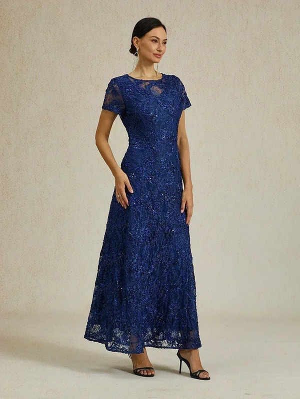VVcloth Rosette Lace A-Line Gown Review