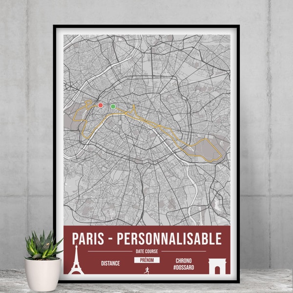 Wall of Fame Paris Marathon Personnalisable Avis