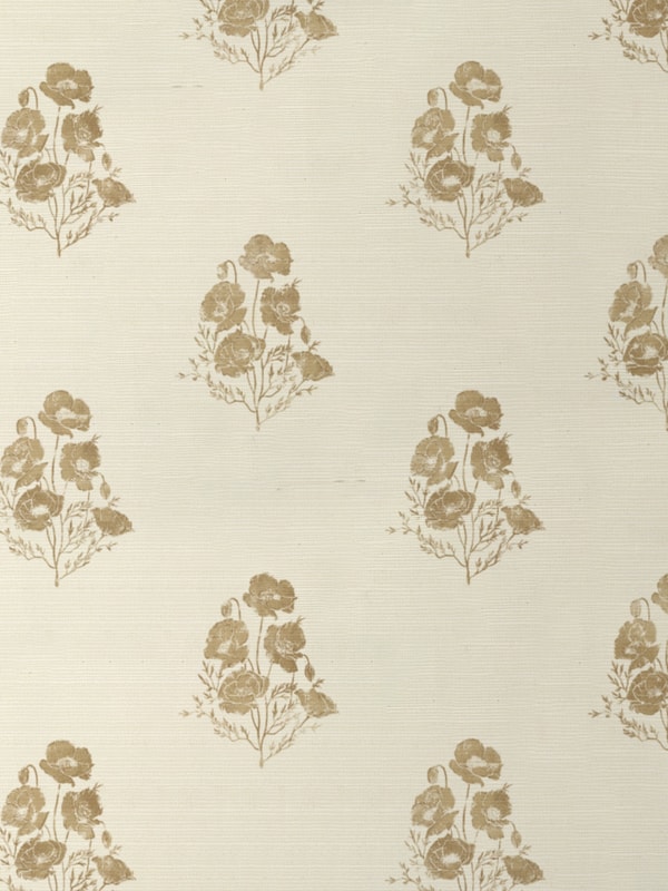 Wallshoppe California Poppy Grasscloth Wallpaper by Nathan Turner Review