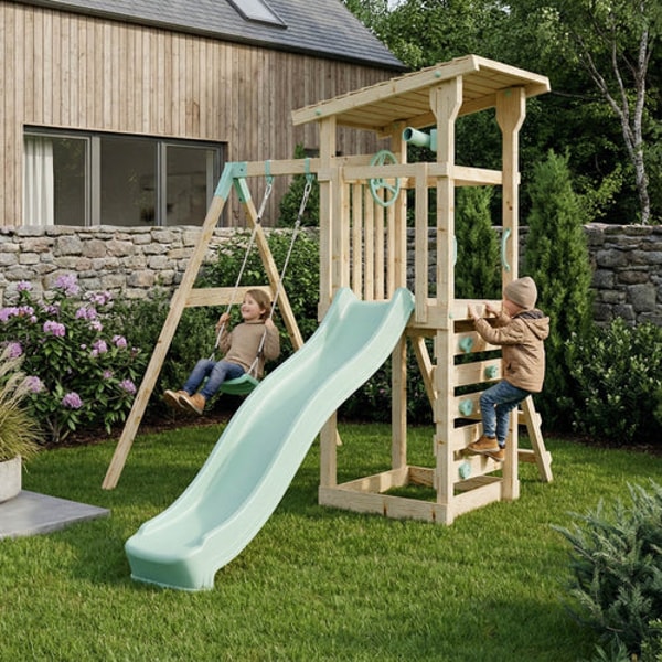 Waltons Climbing Frame With Single Swing - Willow Way I Review