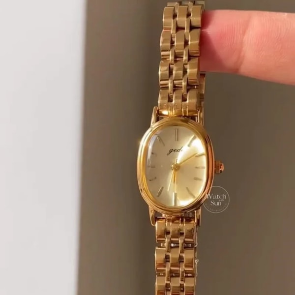 WatchwithSun Minimalist Oval Dial Gold Watch Review