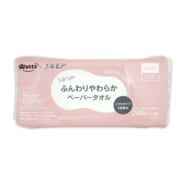 Watts Online PB.エルモアふんわりやわらかペーパータオル レビュー