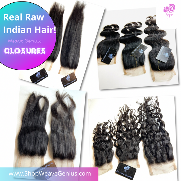 Weave Genius Academy Natural Black Premium Virgin Indian Hair 4x4 Lace Closure Review