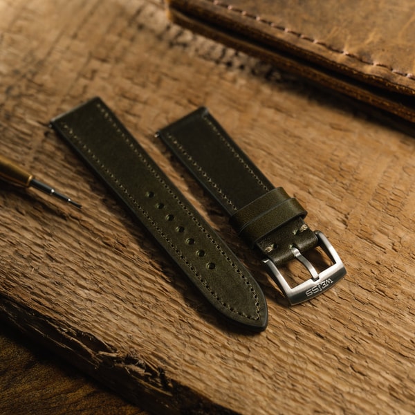 Weiss Watch Company Buttero Olive Leather Strap Review