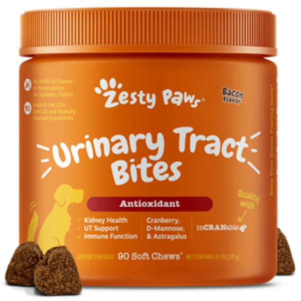 Zesty Paws ユリナリートラクト バイツ 90粒 レビュー