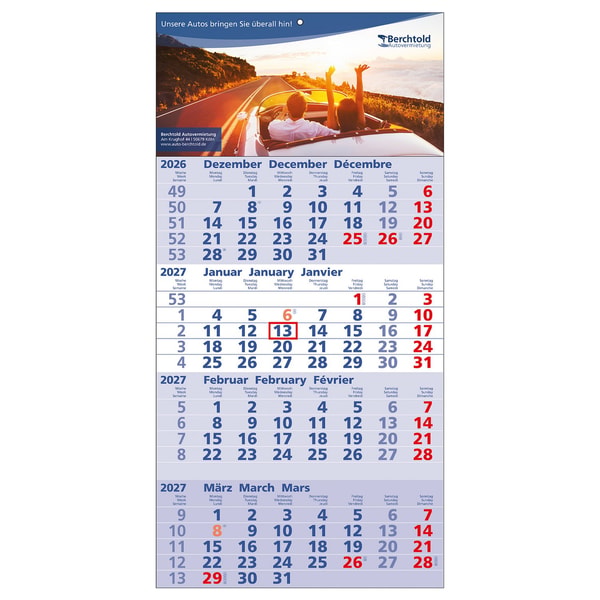 WerbeTopShop 4-Monats-Wandkalender Quattro Review