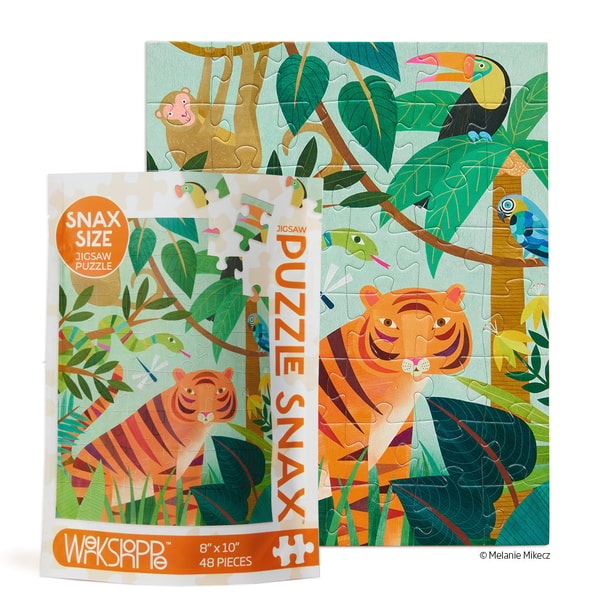 WerkShoppe In the Jungle 48 Piece Jigsaw Puzzle Snax Review