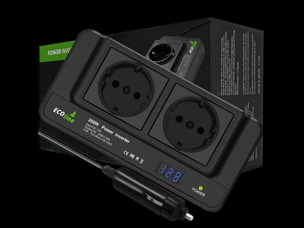 Wetona EcoLine - Auto-Wechselrichter 12V auf 220V/230V - 200W Autoladeger&auml;t - Steckdose f&uuml;r das Auto mit 4x USB - Splitter Bewertung