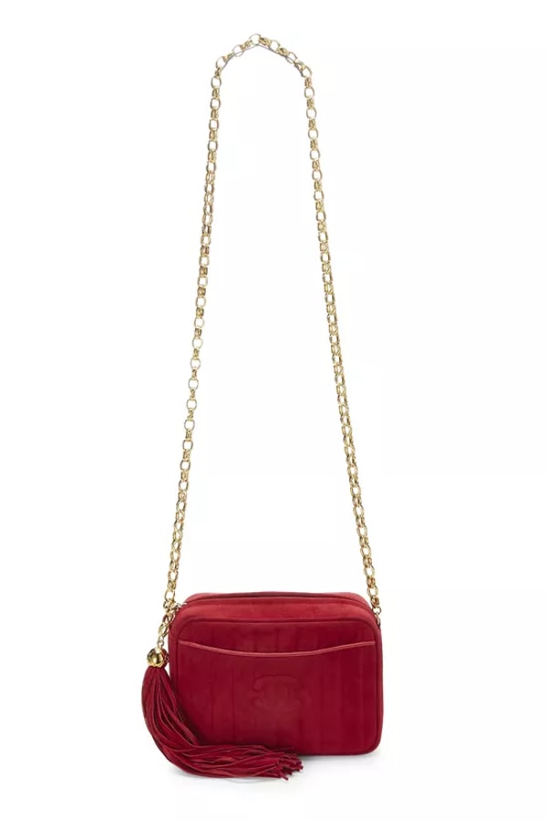 What Goes Around Comes Around Chanel Red Vertical Suede Review
