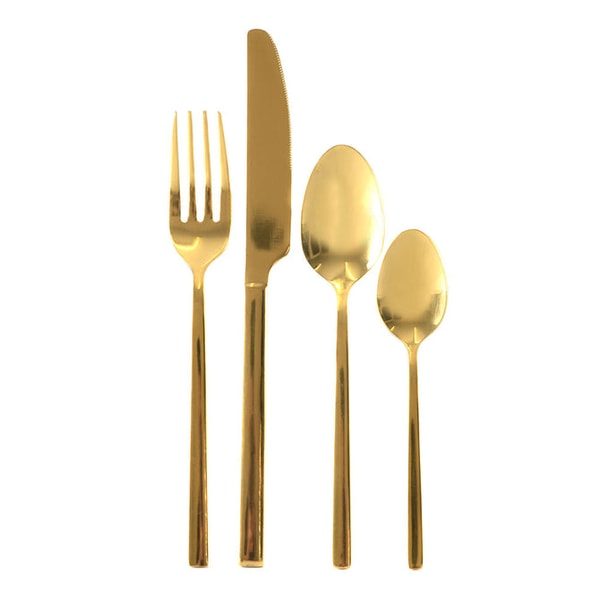 Wheel&Barrow Gold 16 Piece Cutlery Set Reviews