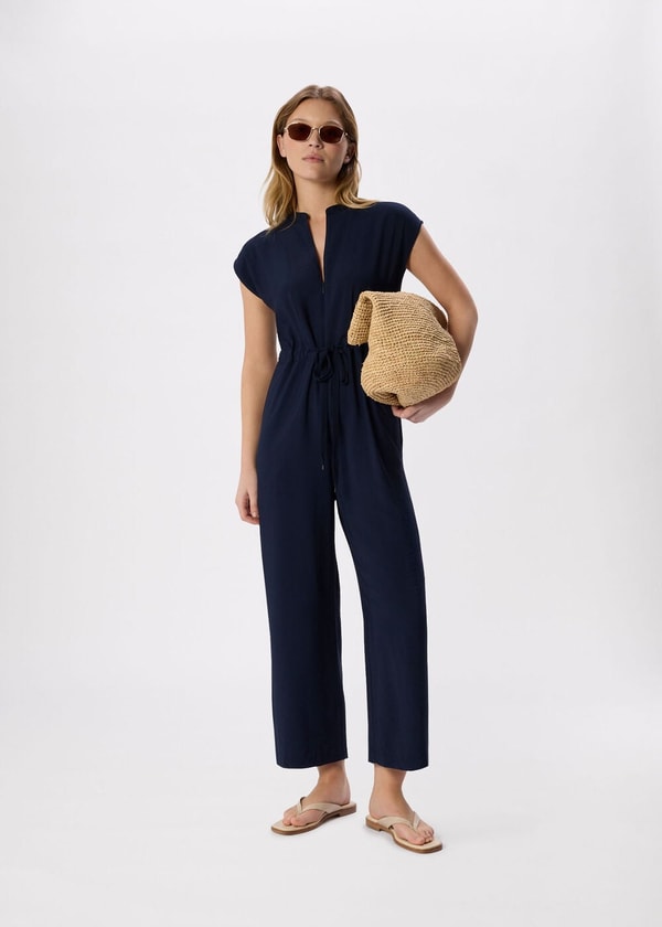 Whistles Navy Sleeveless Drawstring Jumpsuit Review