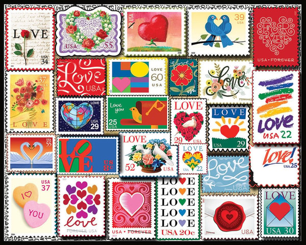 White Mountain Puzzles Love Stamps Review