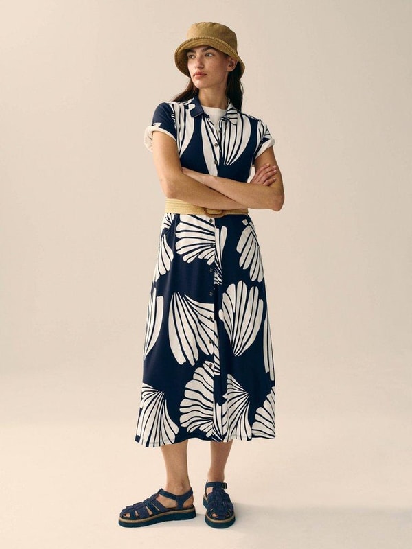 White Stuff Rua Jersey Collared Midi Dress Reviews