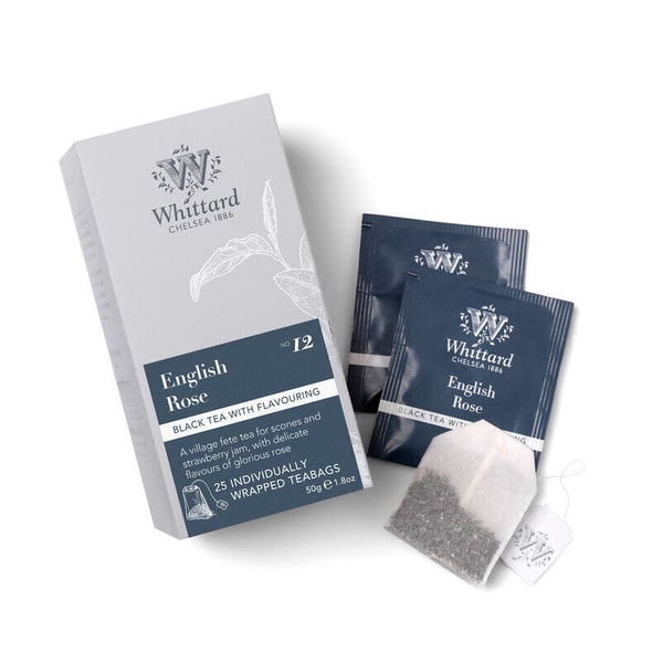 Whittard English Rose 25 Individually Wrapped Teabags Review