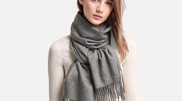 Wholesale Scarves USA Woven Plain Scarf Grey Review