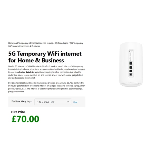 Wifi Hire 5G Temporary WiFi Review