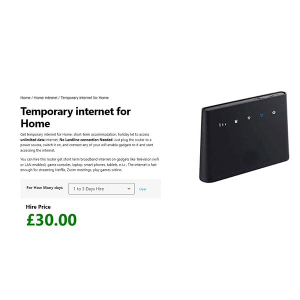 Wifi Hire Temporary Home Internet Device Review